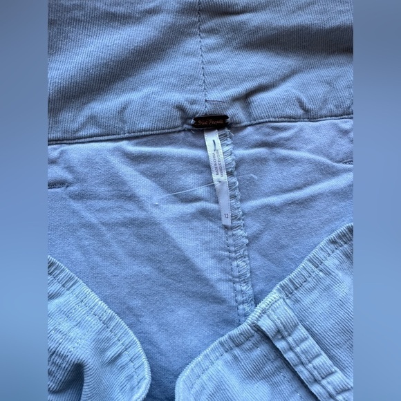 #59 NWOT Free People Micro Mini Pleated Corduroy Skort in Gray - Picture 3 of 3
